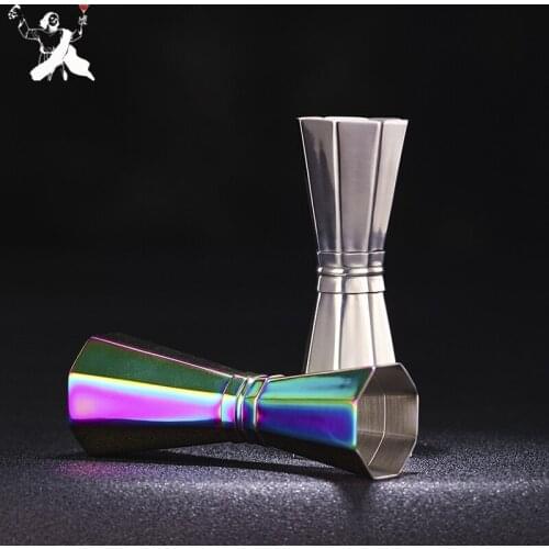 30/45ml Star Anise Measuring Cup Tools High Precision Calibration Stainless Steel Bar Measure Cocktail Jigger Bar Tool Accessory