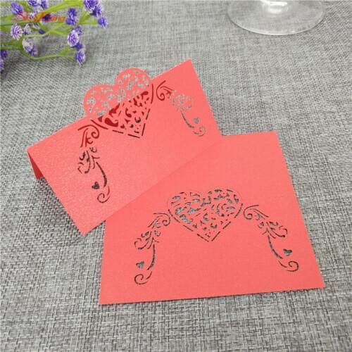 10pcs Wedding Party Table Name Place Cards Favor Decor Seat card Name card Laser Cut Design 5ZSH929-10