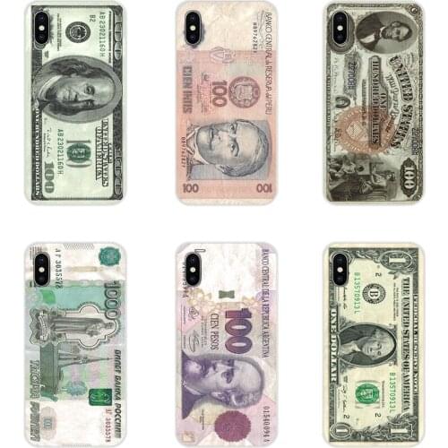 100 Dollars Bill Cash Money Franklin Transparent Soft Covers For Samsung Galaxy S2 S3 S4 S5 Mini S6 S7 Edge S8 S9 S10E Lite Plus
