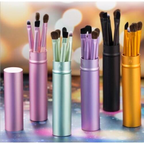 100pcsCosmetic Brushes Make Up Eyeshadow Brushes Set 5PCS Set Eye Makeup Brush Tool Cosmetic Kit Free Shipping#86536
