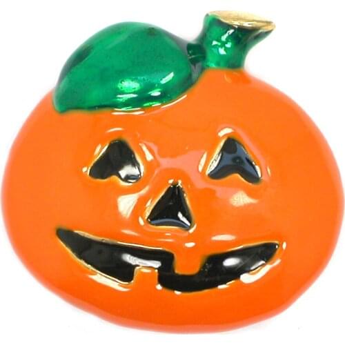 12pcs a lot Halloween Orange Enamel Pumpkin Pin Brooch Pumpkin Womens Weddings Banquet brooch pins Jewelry gift C102707