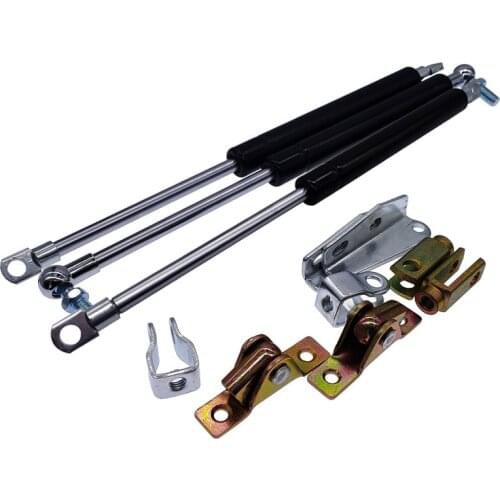 2PCS 18*8 Rod Gas Spring 50N-500N/5kg-50kg 85mm Stroke Cupboard Hinges Gas Spring Force lift support 250mm Hole Center Distance