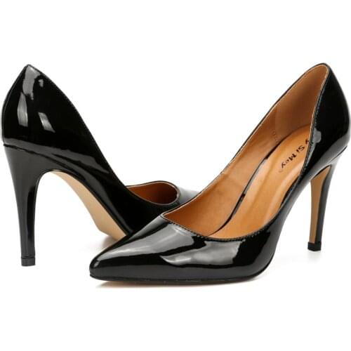 4" Drag Queen Trans Queer Crossdresser Mens Stiletto Pointed Toe Red Patent Leather Pumps Plus Size EUR 40-48 Women Shoes