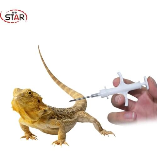 40pcs/lot FDX-B animal Syringe 1.25*7mm pet syringes 134.2KHz dog identification syringe ISO Chip EM4305 microchip for animals