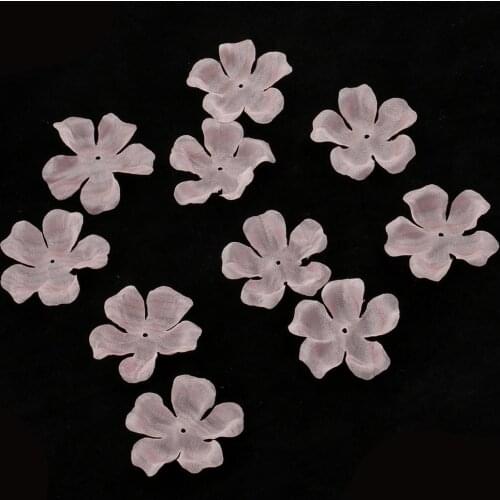 50pcs Assorted Colors Chiffon Silk Flowers For Girls Hair Accessories 5.5cm