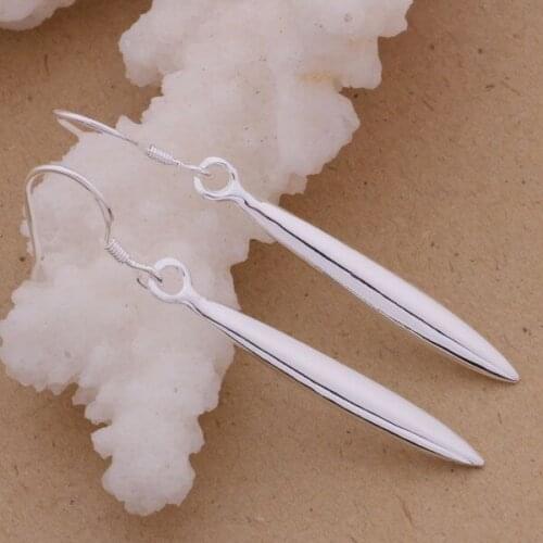 AE212 Hot sterling earrings , fashion jewelry , aciculiform /cclaktsa amrajdya silver color