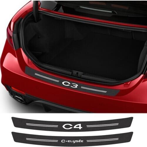 Car Sticker For Citroen C4 CACTUS Picasso Aircross C5 C3 C-ELYSEE C1 C2 C4L C6 C8 VTS Car Accessories Carbon Fiber Trunk Decals