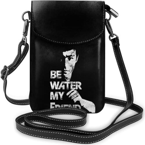 Bruce Lee Shoulder Bag Funny Leather Office Women Bags Woman Gifts Purse