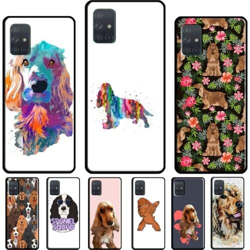 English Cocker Spaniel Dog Case For Samsung A51 A71 A31 A41 A11 A40 A50 A70 A72 A52 A42 A32 A12 A20e A21S Phone Cover