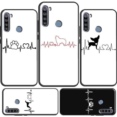Love dogs heartbeat Case For Xiaomi Redmi 9 9C 7 8 A 10X K30 Ultra Cover For Redmi Note 7 8 9 Pro 8T 9S
