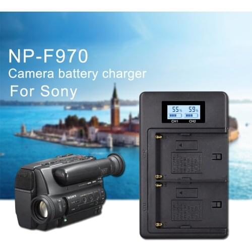 PALO NP-F970 Digital Battery Charger LCD Dual Charger for sony CCD-SC5 SC55 SC65 SC100 TR917 TR940 TRV101 TRV15 TRV25 TRV36 TRV