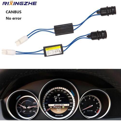 2PCS CNABUS 12V NO Error ancelador advertencia decodificador T10 501 W5W 192 de 168 luces del coche resistencia de carga OCB