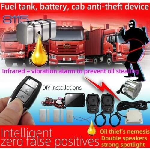 Truck Anti-stolen oil burglar alarm system Battery Fuel tank double speakers strong spotlight Cab synchronization chadwick 8115