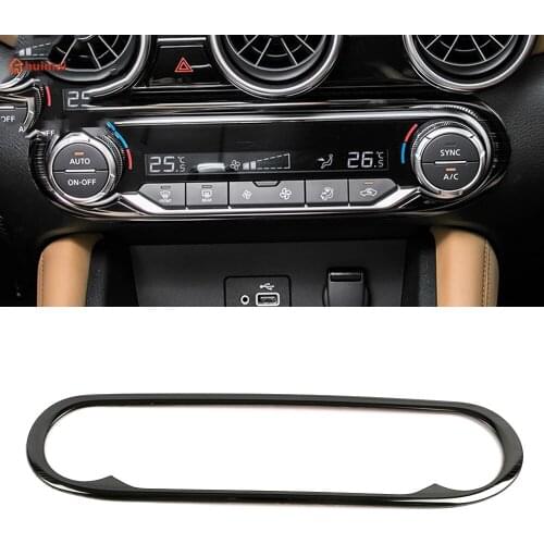 Front Air Conditioning Adjustment Switch Cover Trim For Nissan Sentra Bluebird Sylphy 2020 2021 Stainless Accessories