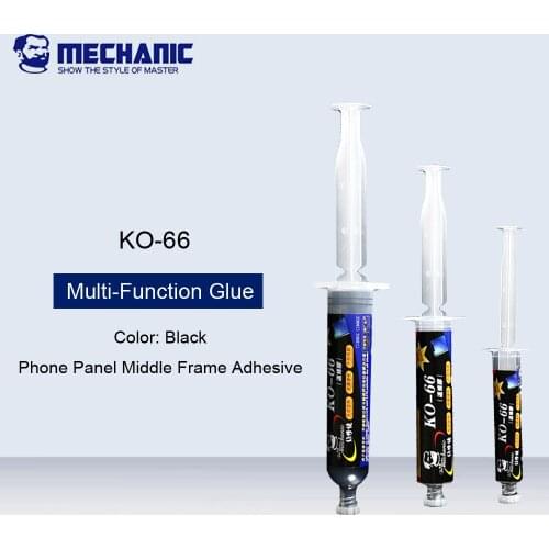 MECHANIC KO66 Black Adhesive Repair Glue All-Around Mobile Phone Frame Fitting Agent For Touch Screen Rework Screen Glue