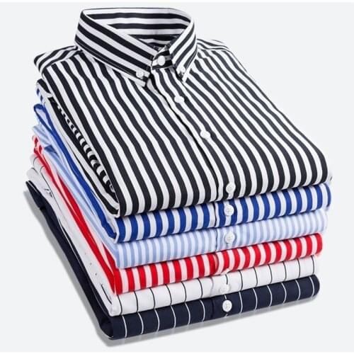 Mens Slim Fit Long Sleeve Shirts Oversized Button Up Shirt Dress Shirts for Men