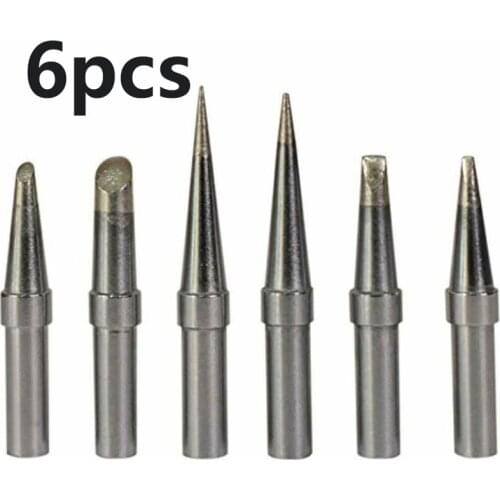 6Pcs/Set ET Soldering Iron Tips Replacement For Weller WE1010NA WESD51 WES50/51 Solder Stations Soldering Pencil