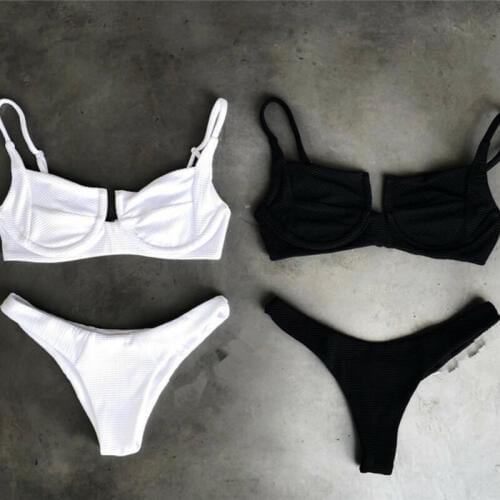 Meihuida 2019 New Women Bandage Push-up Padded Bikini Set Swimwear Swimsuit Bathing Suit