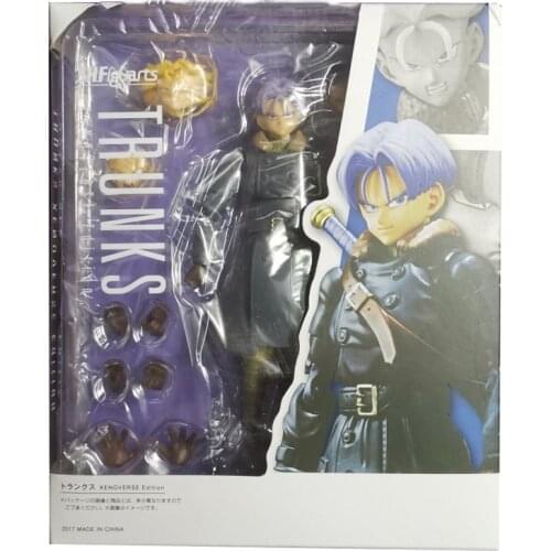 Ation Super Saiyan Trunks Shf Figuarts Model Toys For Children Change Face Pvc Doll Anime Dragonball Soldier Collectibles Gifts