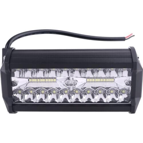 1Pc 7" 100W LED Work Light Long Bar Flood Spot Beam Waterproof Offroad 4WD Q9QD