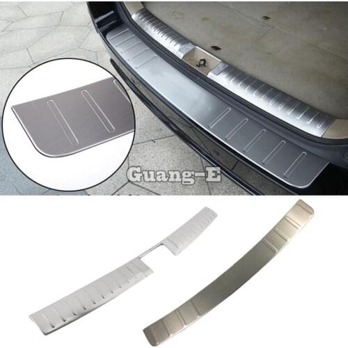 For Toyota Highlander 2008 2009 2010 2011 2012 2013 2014 car Stainless Steel inner+outside Rear bumper trim plate trunk pedal