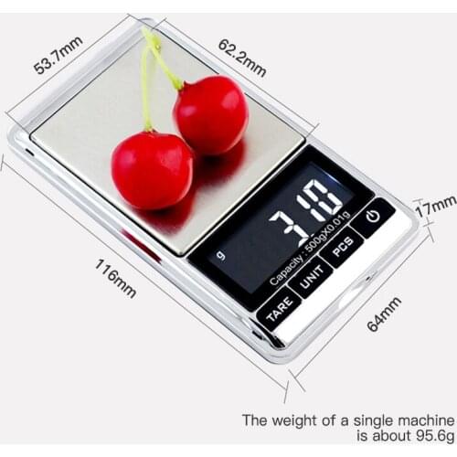 Highest 500g/0.01g Electronic Scale Precision Portable Pocket Lcd Digital Jewelry Scales Weight Balance Kitchen Gram Scale