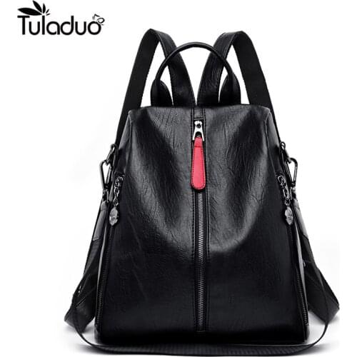 2020 Fashion Womens Backpack High Quality Youth Leather Backpack Girl School Girl Shoulder Bag Bagpack Mochila