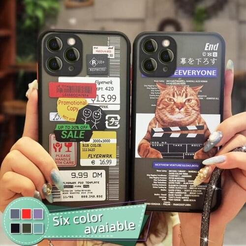 Camera all inclusive Back Cover Phone Case For iphone 11 Pro Max Simplicity Contrast button