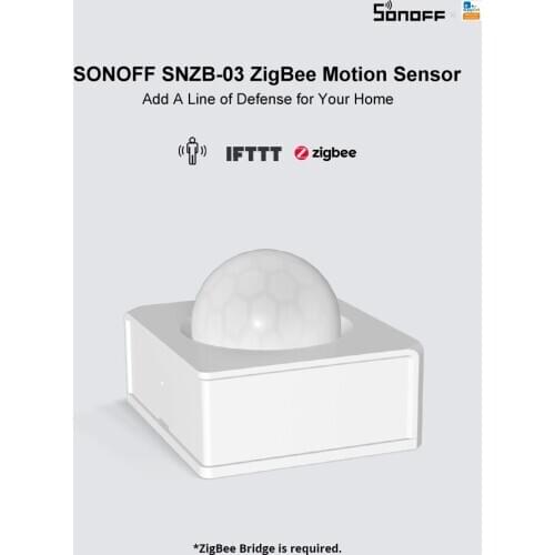 SONOFF SNZB-03 - ZigBee Motion Sensor Handy Smart Device Detect Motion Trigger Alarm Work with ZigBee Bridge via eWeLink APP