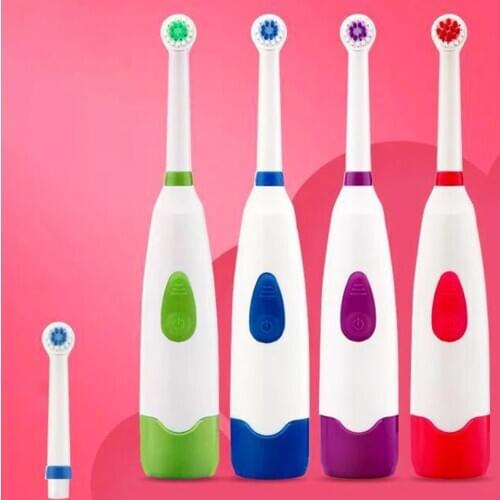 Children Electric Toothbrush Teeth Whitening Rotating Child Electric Toothbrush Cute With Waterproof Brush 2 Head Replace Gift