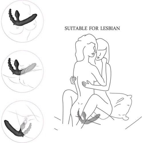 EXVOID Dildo Anal Vibrator Sex Toys for Lesbian Women Silicone Prostate Massage Adult Products Anal Beads Butt Plug Vibrator