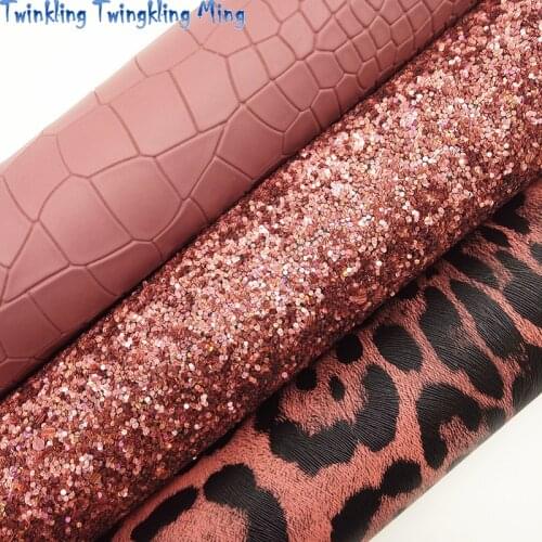 Purple Glitter Fabirc, Pearlized Crocodile Faux Leather Fabric, Synthetic Leather Sheets For Bow A4 8"x11"Twinkling Ming XM390