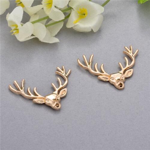 Folsom Trendy Brooches For Men Reindeer Stag Deer Head Pins Gold Brooch Fashion Vintage Brooch For Suit Wedding Lapel Xmas Gift