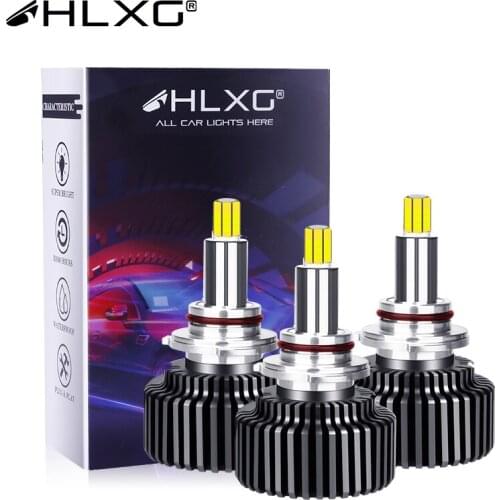 HLXG HB3 HB4 9005 9006 360 LED lamps led h11 6000k 9012 H8 H9 bulb LED H1 H4 H7 Auto Light Source 24 Sides CSP Chips 20000LM 12V