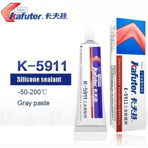 K-5911 Grey TailLights Headlight Glue Rubber Seal Glue Waterproof Anti-Fog High Temperature Resistant Silicone Adhesive Sealant