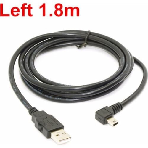 USB 2.0 Male to Mini USB B Type 5pin Male Left & Right Angled 90 Degree Data Charging Cable 6ft/1.8m