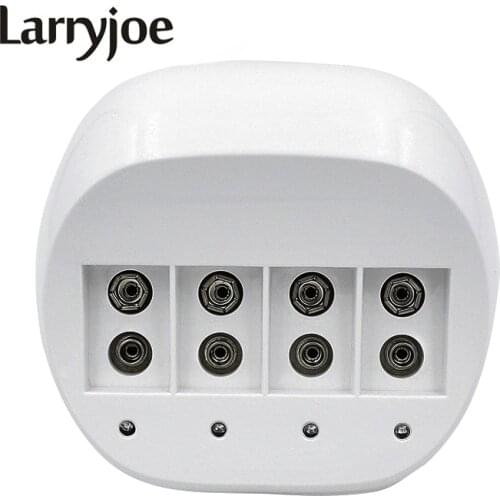 Larryjoe Super Quick Power 4 Slots 9V Battery Charger for 9V 6F22 Battery