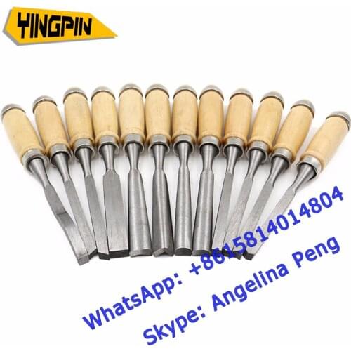 OLOEY 12Pcs Wood Carving Chisel Set Hand Woodworking DIY Tool Knife