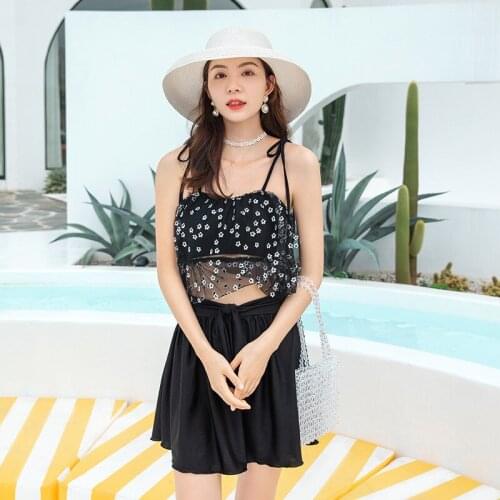 2021 New Korea Style One Piece Swimsuit Women Solid Swimwear Monokini Push Up Trikini Pad Bathing Suit Patchwork Beachwear