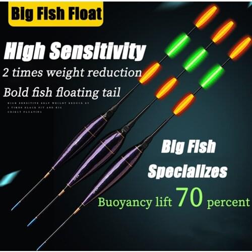 2021 New Big Carp Rocky Fishing Luminous Float Fishing Rods Float Summer High Sensitivity Striped-Bass Outdoor Accessories생선 플로트