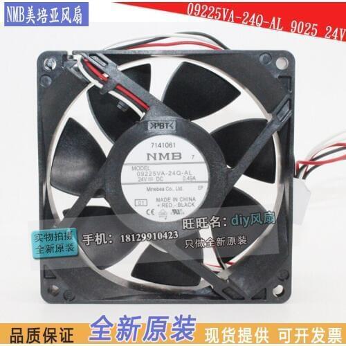 NEW NMB-MAT Minebea 09225VA-24Q-AL 9225 24V 0.49A 9CM high air volume cooling fan