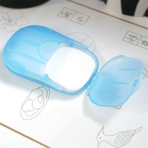 New Convenient Washing Hand Bath Travel Scented Slice Sheets Foaming Box Paper Soap Holder Scented Bathroom Accessories