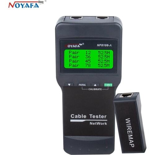 Noyafa NF-8108A Cat.5E/ 6E UTP STP Network Cable Tester Check Wiring Error 5E Wire Test