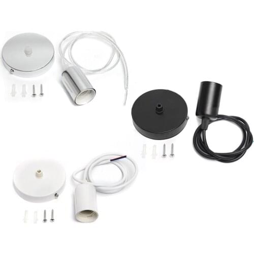 Modern E27 Screw Bulb Shell Base Lamp Bulb Holder Pendant Lighting Socket Ceiling Light Adaptor Cable