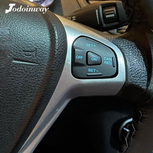 Blue LED Car Steering Wheel Cruise Control Switch For Ford Fiesta Mk7 Mk8 ST Ecosport Multi-Function Speed Adjustment Button