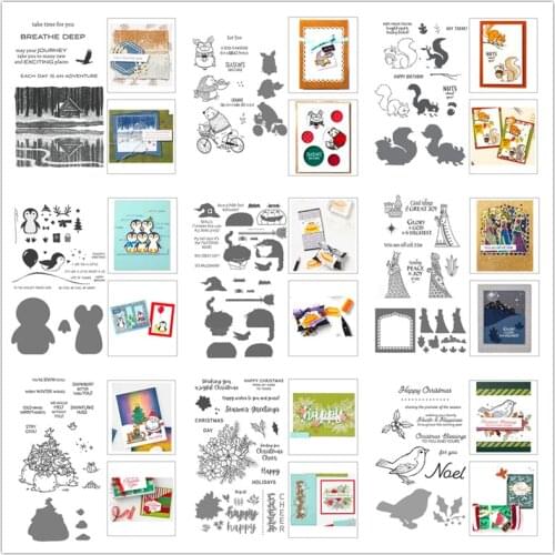 Christmas Metal Die Cutters for Scrapbooking Stamping Stencils for Decoration Metal Cutting Dies Scrapbooking New Arrival 2021