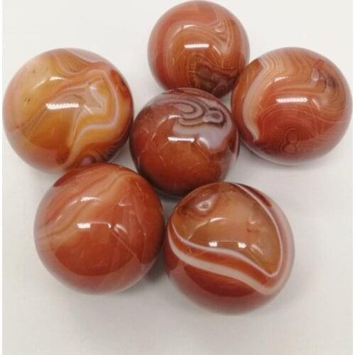 Red agate quartz polished crystal sphere ball reiki healing natural stone and minerals home decoration for sale