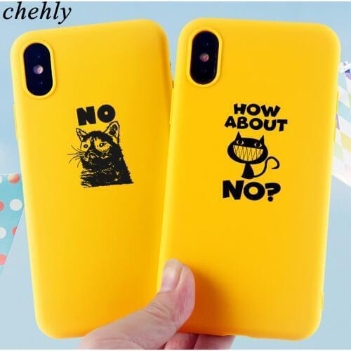Funny Cat Phone Case for iPhone 6s 7 8 11 Plus Pro X XS MAX XR Fashion Man Cases Soft Silicone Fitted TPU Back Accessories Cover