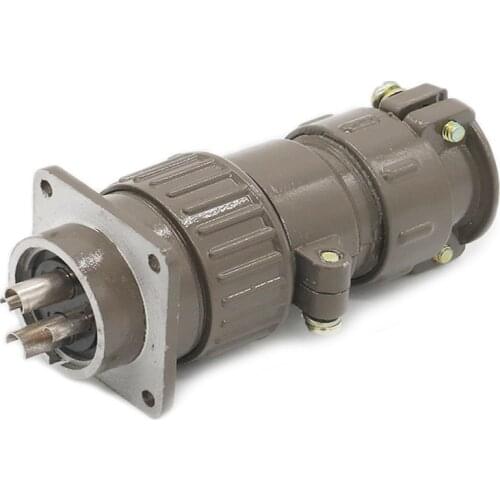 ZHQCN P28K10Q/P28J10A M28 Waterproof Industrial AC DC Power Electrical 4 Pin Connector Adapter Female Plug Male Socket Bulkhead