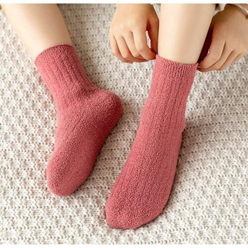 Winter Thick Toddler Kids Baby Boys Girls Breathable Solid Stripe Antislip Stockings Socks feet long 12-18CM